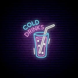 Cold Drinks - Neon Sign