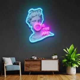Is This Art Led Neon Acrylic Artwor