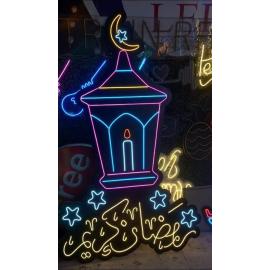 رمضان كريم وفانوس من نيون 