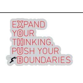 Expand Your Thinking, Push Your Boundaries Neon Sign