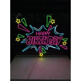 Happy Birthday Celebrations Neon Sign