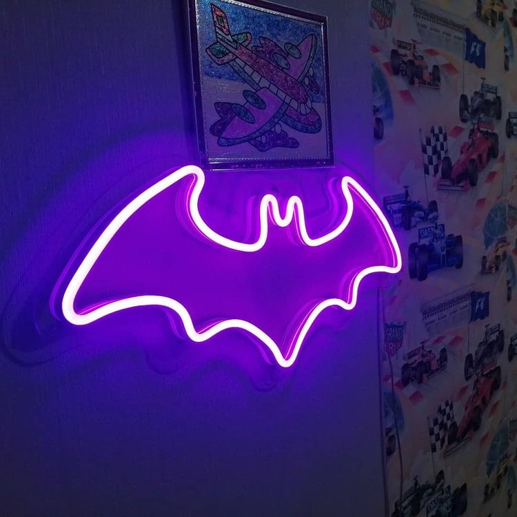 Batman Logo Neon Art