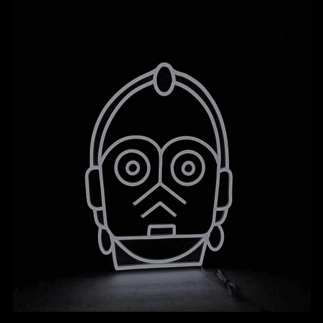 Droid Face - LED Neon Sign