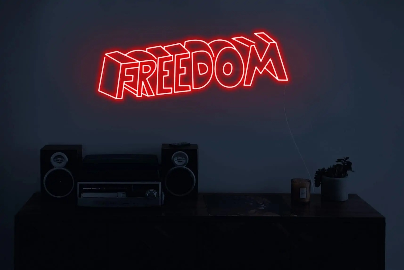 FREEDOM Neon Sign