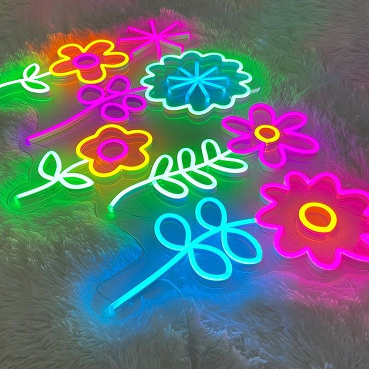 Flowers - LED Neon Art