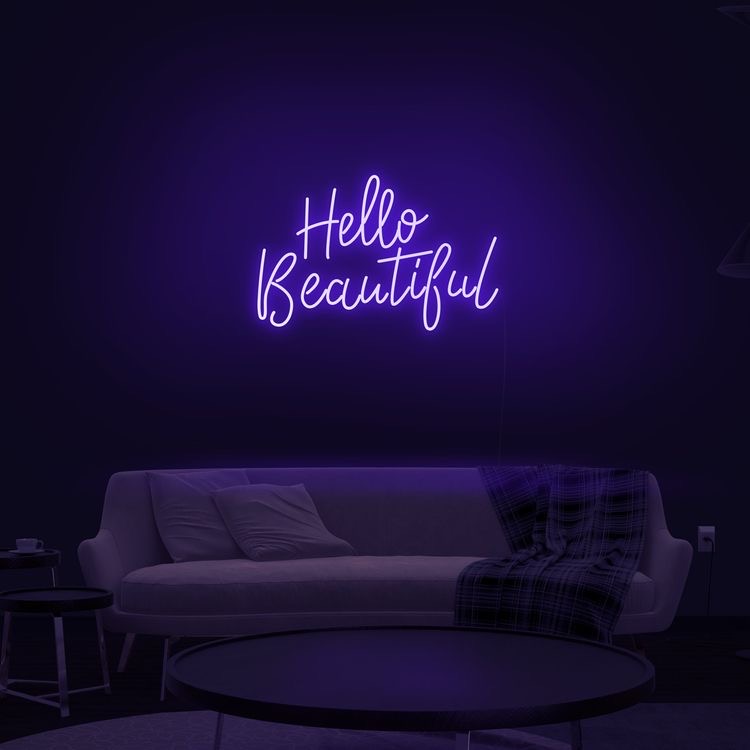 Hello Beautiful - LED Neon Sign