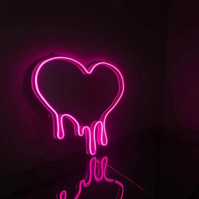 Heart Neon Mirror - LED Neon Sign
