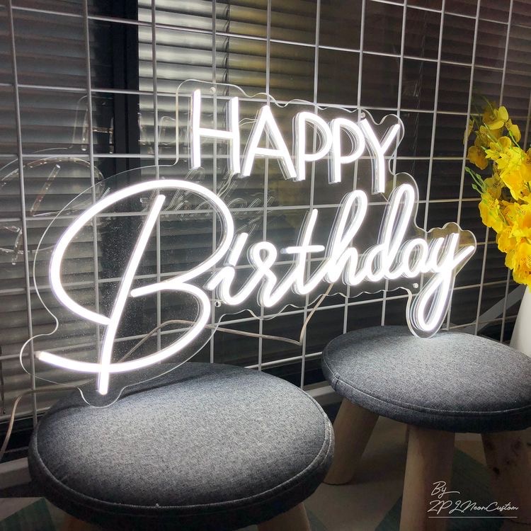 Happy Birthday - LED Neon Sign