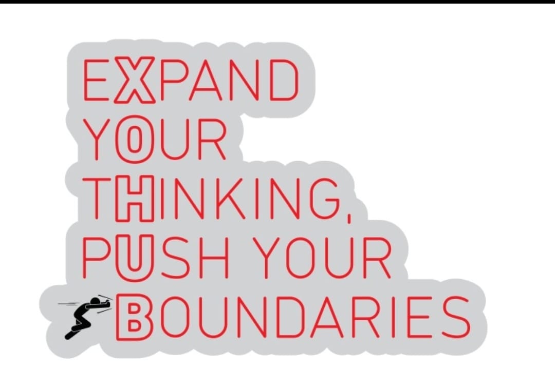 Expand Your Thinking, Push Your Boundaries Neon Sign