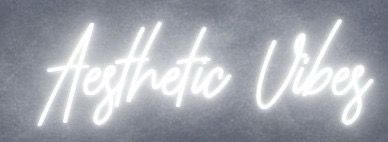 Aesthetic Vibes - Custom Neon Sign
